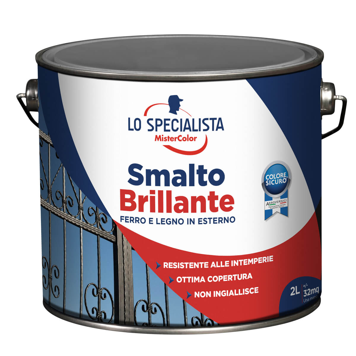 *SMALTO SOLVENTE BRILLANTE MARRONE LT.2