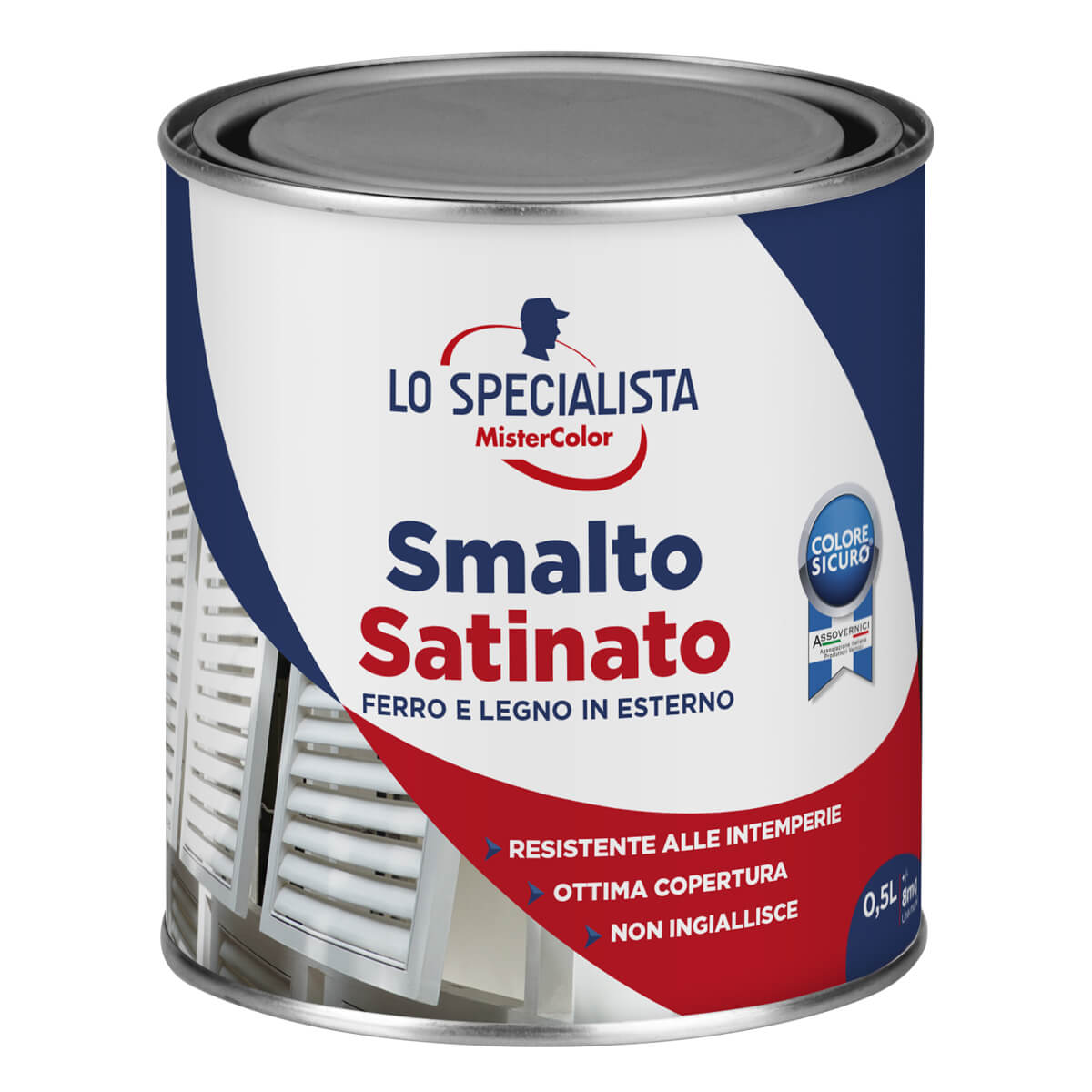 *SMALTO SOLVENTE SATINATO BIANCO LT0.5