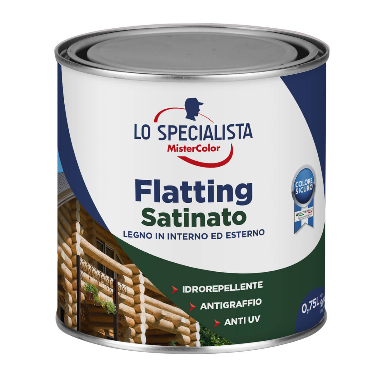 FLATTING ACQUA SATINATO INCOLORE LT.0.75