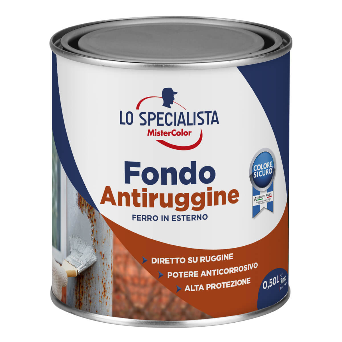 ANTIRUGGINE SOLVENTE GRIGIO LT.0.5