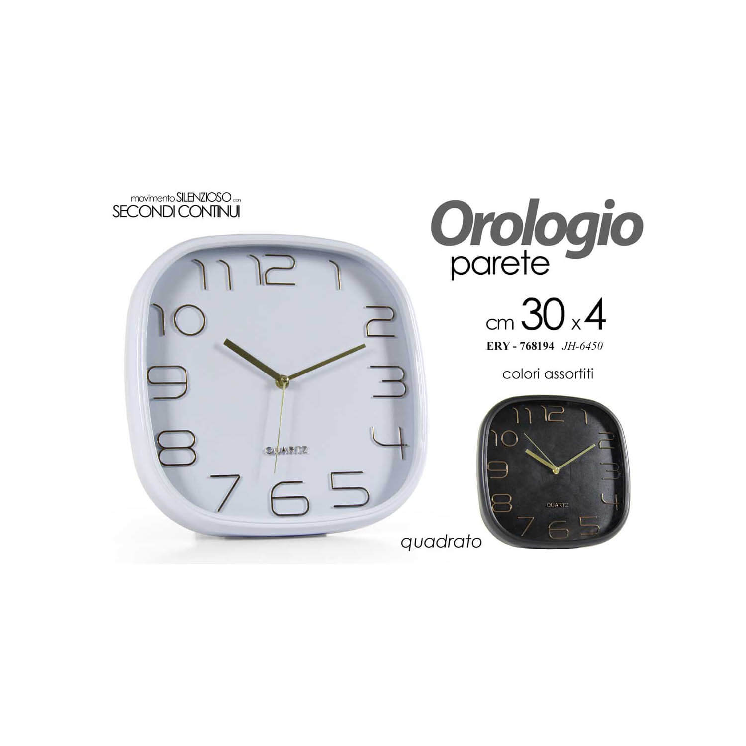 ERY OROLOGIO QUADRO CM.30 ASS.