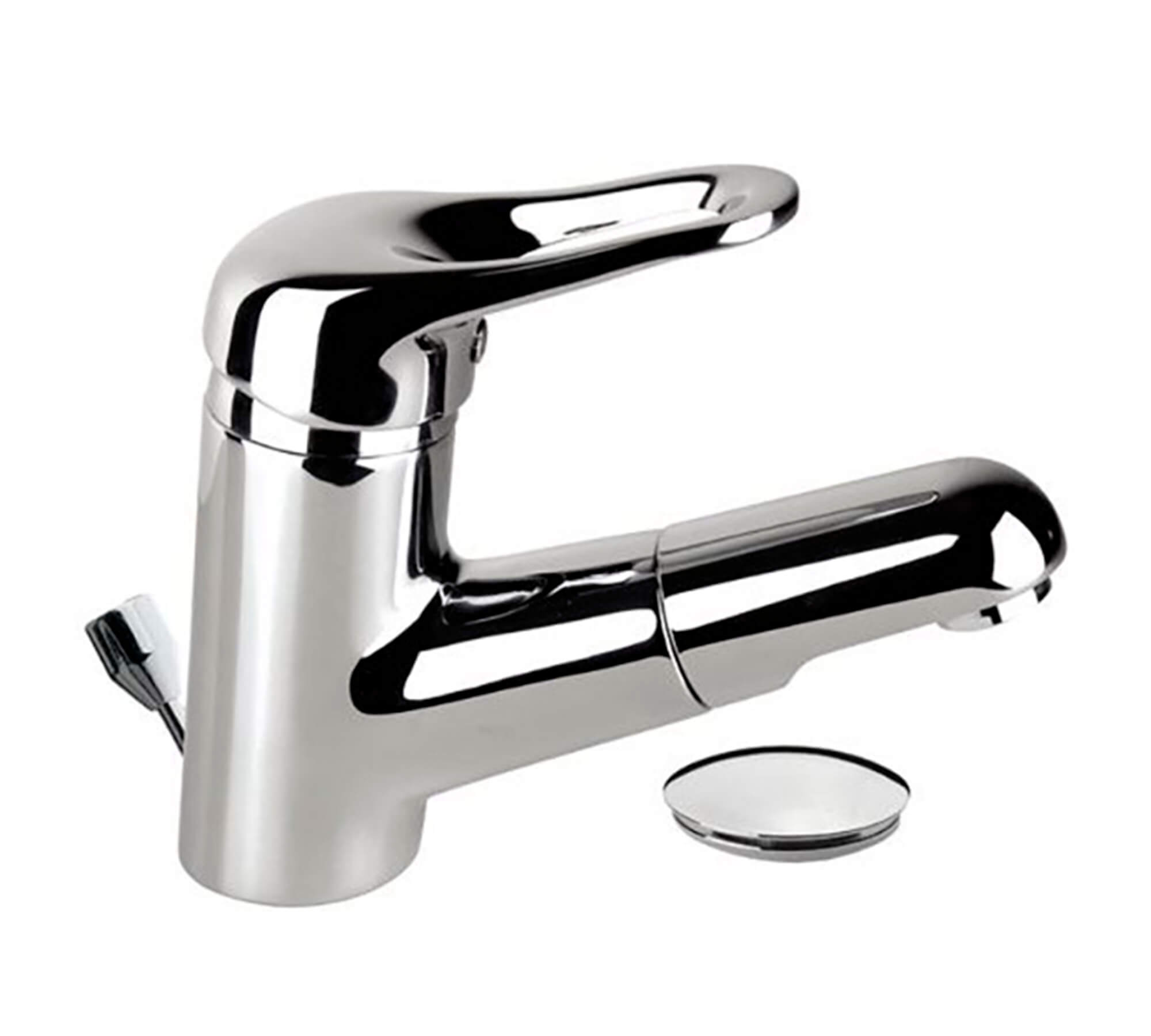 MISCELATORE MONOCOMANDO P/LAVABO C/BOCCA ESTRAIB.