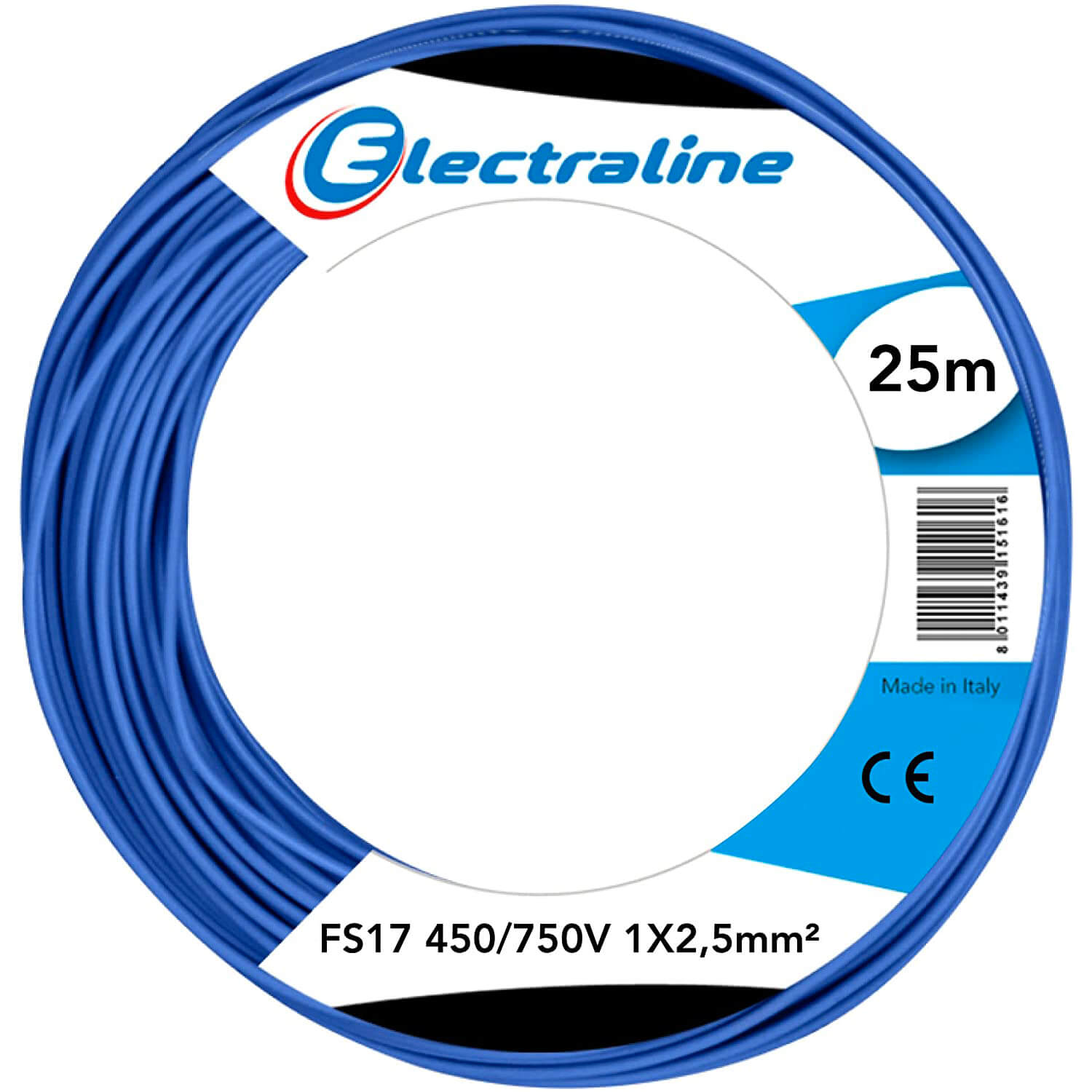 CAVO ELETTRICO FS17 1X2.5 MT25 BLU