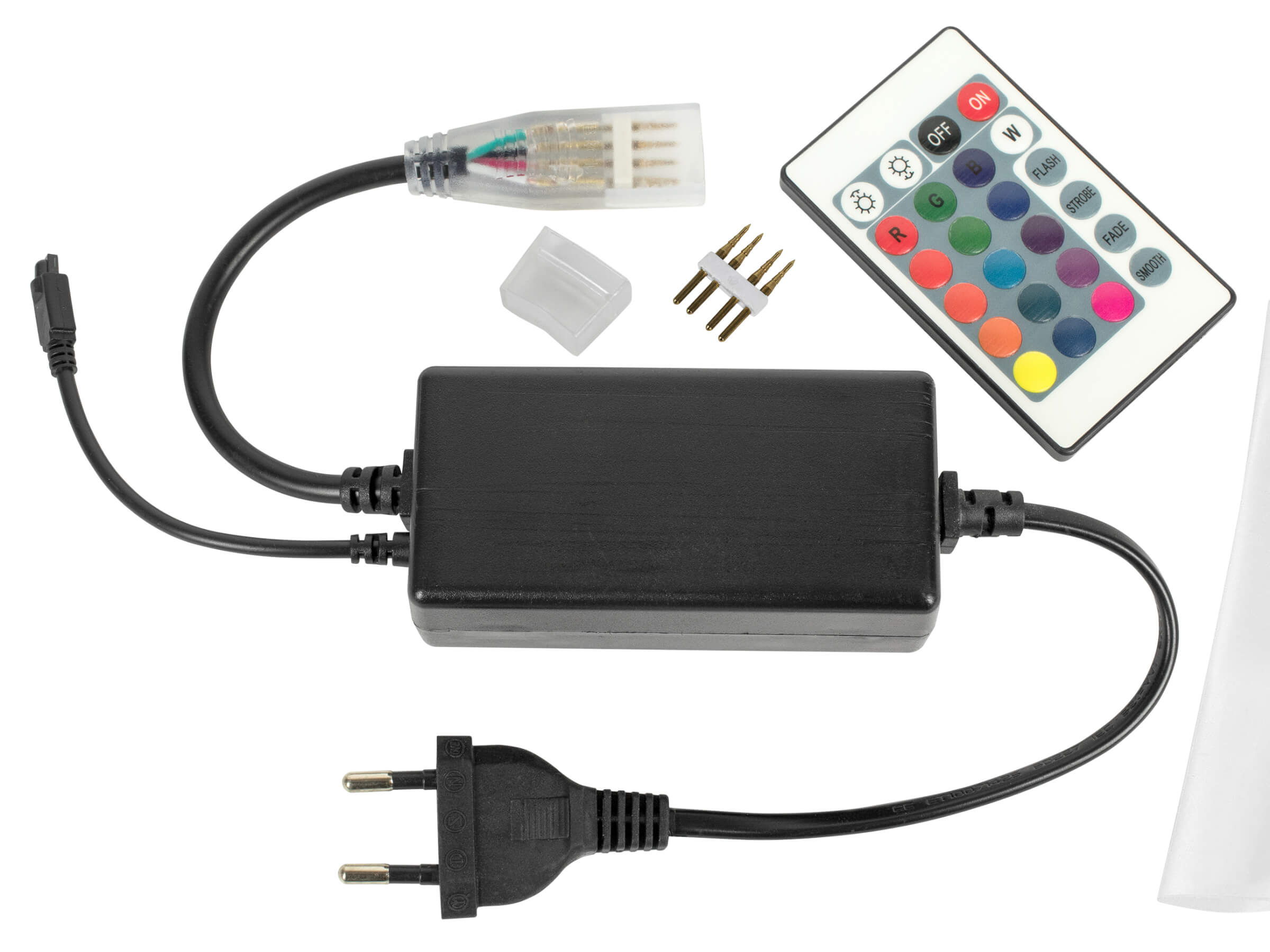 KIT CONTROLLER RGB+W 220V CON TELECOMANDO 720W