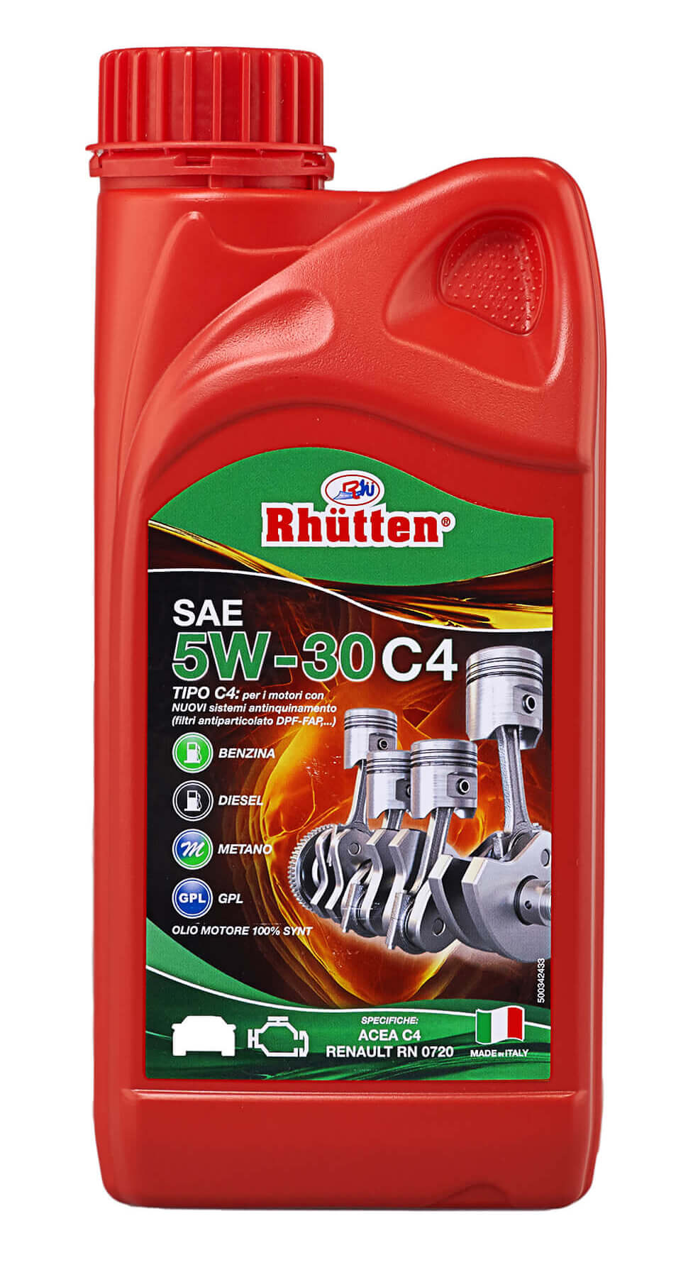 OLIO MOTORE RHUTTEN 5W-30 C4 LT.1