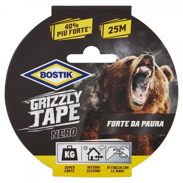 NASTRO AMERIC.GRIZZLY NERO.MM50X25M