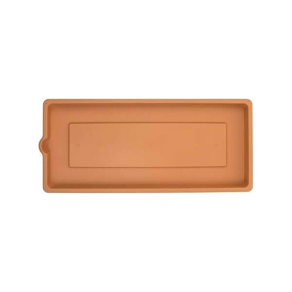 SOTTOVASO EFFETTO LEGNO CM.94X36 TERRACOTTA