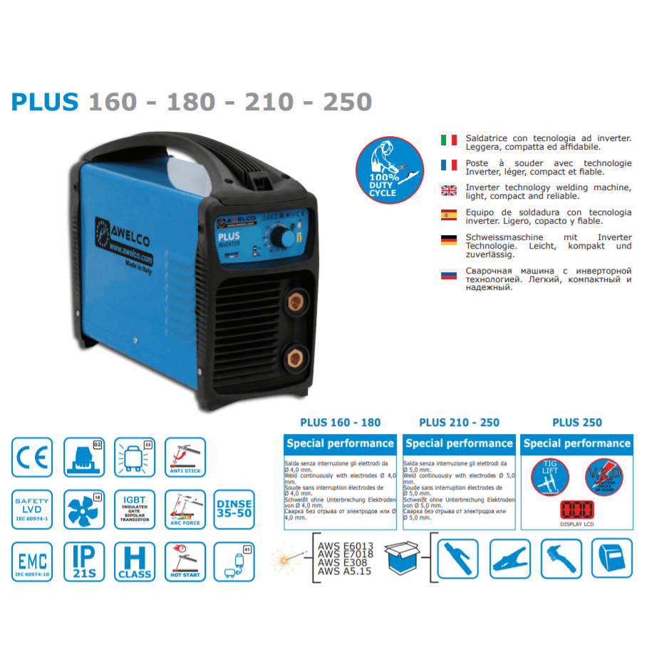 SALDATRICE INVERTER 160A(100%)C/ACC