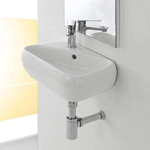 LAVABO IN CERAMICA SOSPESO CM.45X27.5X15