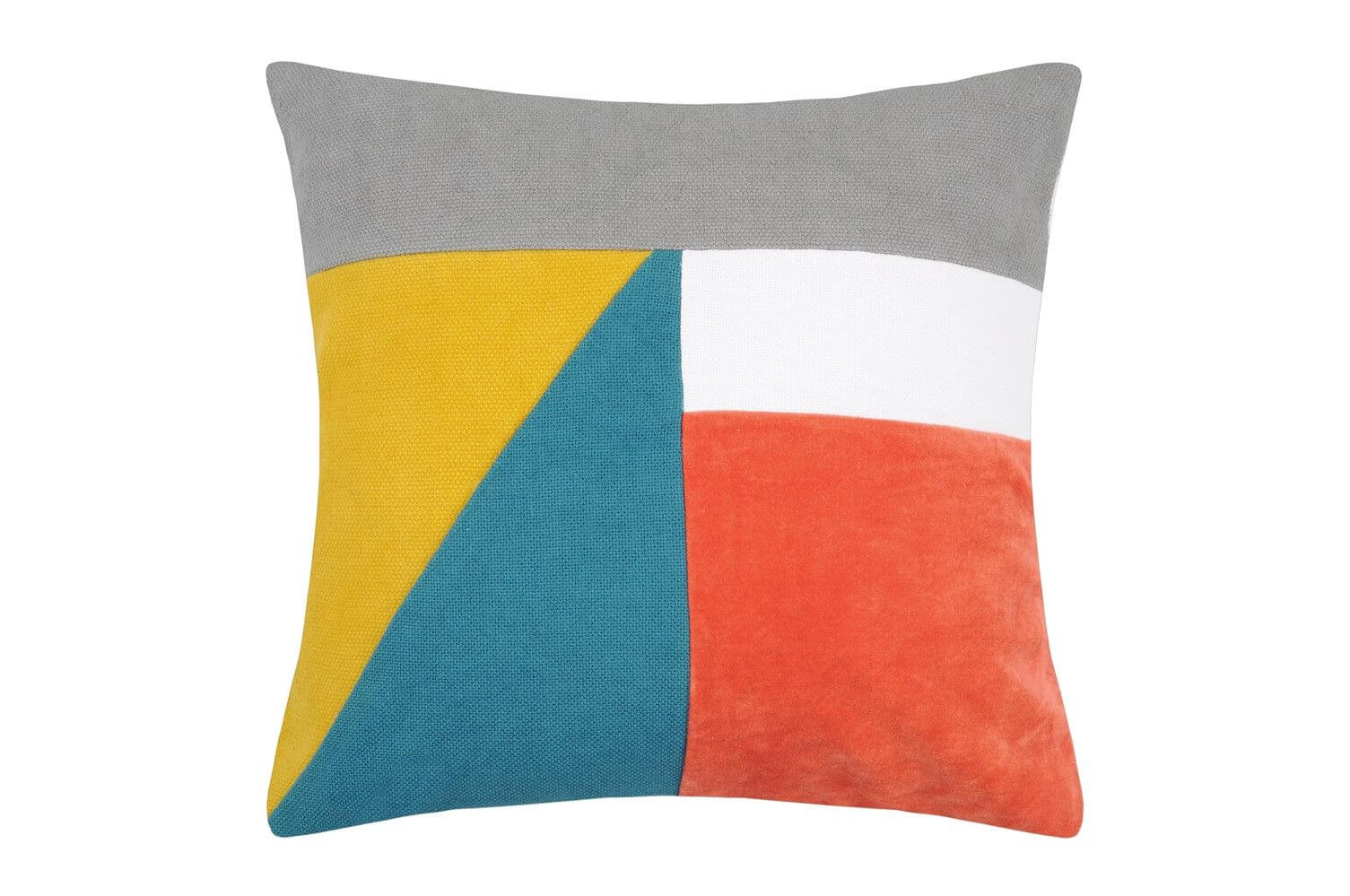 *CUSCINO ARREDO COLORBLOCK CM.40X40 MULTICOLOR