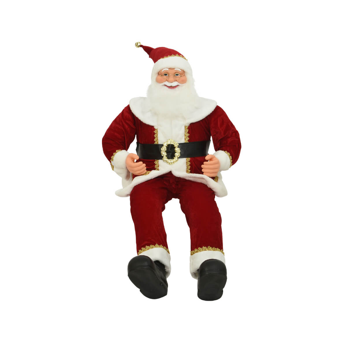 BABBO NATALE SEDUTO CM.140 ROSSO