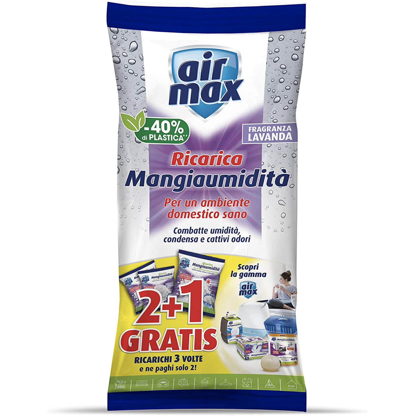 RICARICA ASSORBIUMIDITA LAVANDA AIRMAX 1000GR