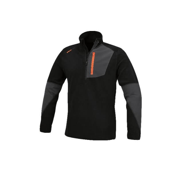 *MICROPILE 1/2 ZIP 180GR NERA TG.XXL