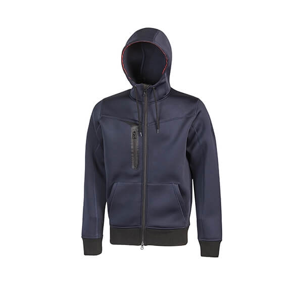 FELPA C/C FULLZIP 330GR BLU TG.S