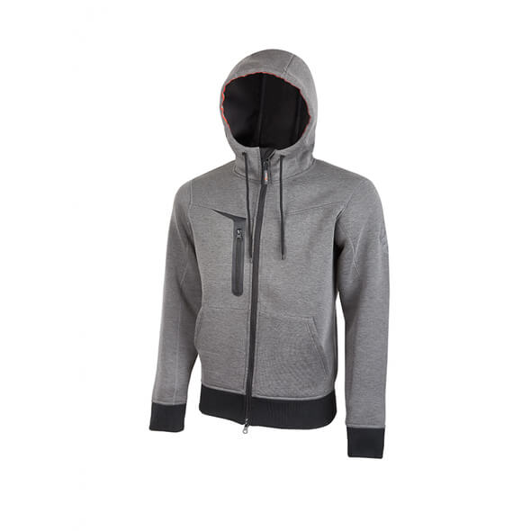 FELPA C/C FULLZIP 330GR GRIG.TG.S