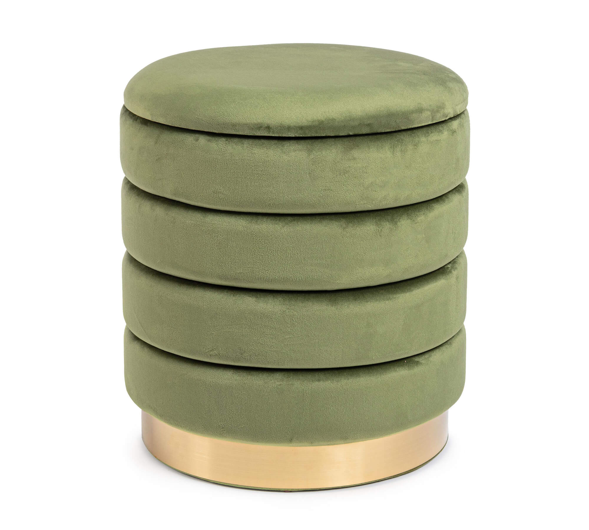 POUF CONTENITORE DARINA D.40 VERDE OLIVA