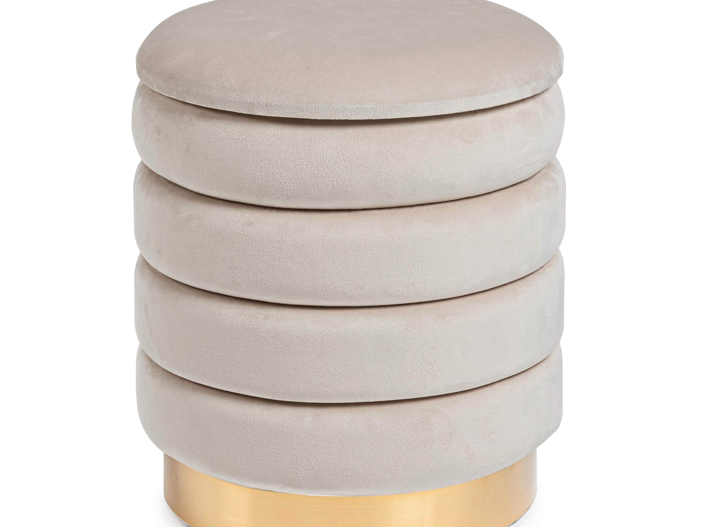 POUF CONTENITORE DARINA D.36 BEIGE