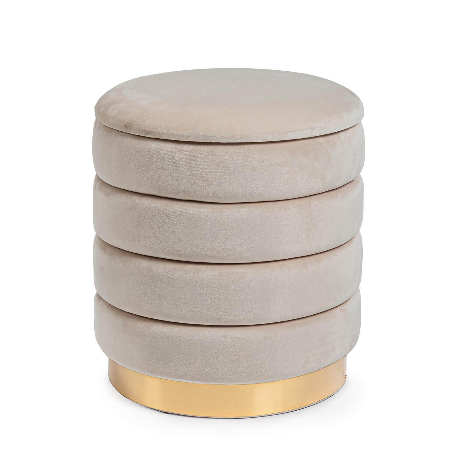 POUF CONTENITORE DARINA D.40 BEIGE