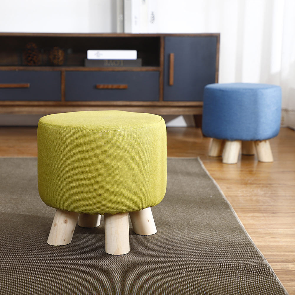 SGABELLO POUF MEGAN VERDE MELA