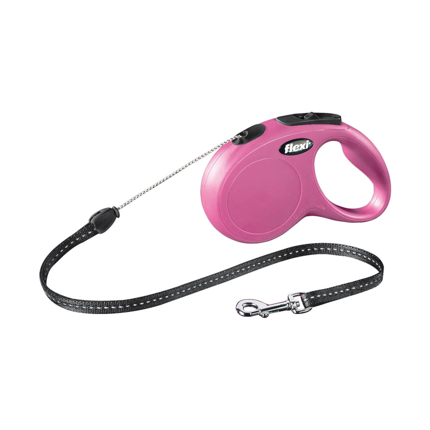 GUINZAGLIO NEW FLEXI S 5MT ROSA 12KG.