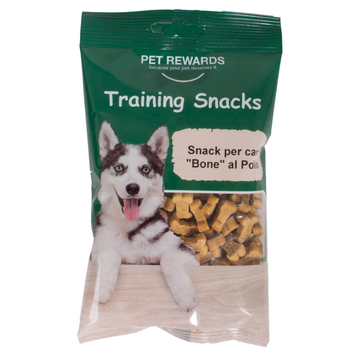 SNACK PET REWARD CANI POLLO 120GR.