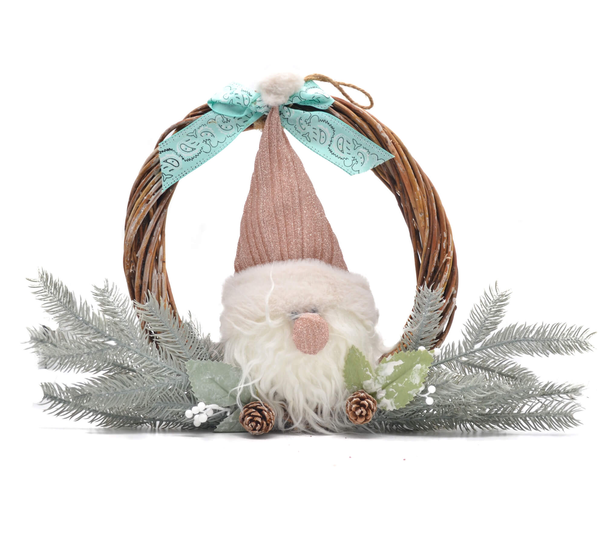 DIETROPORTA INTRECCIATO BABBO NATALE