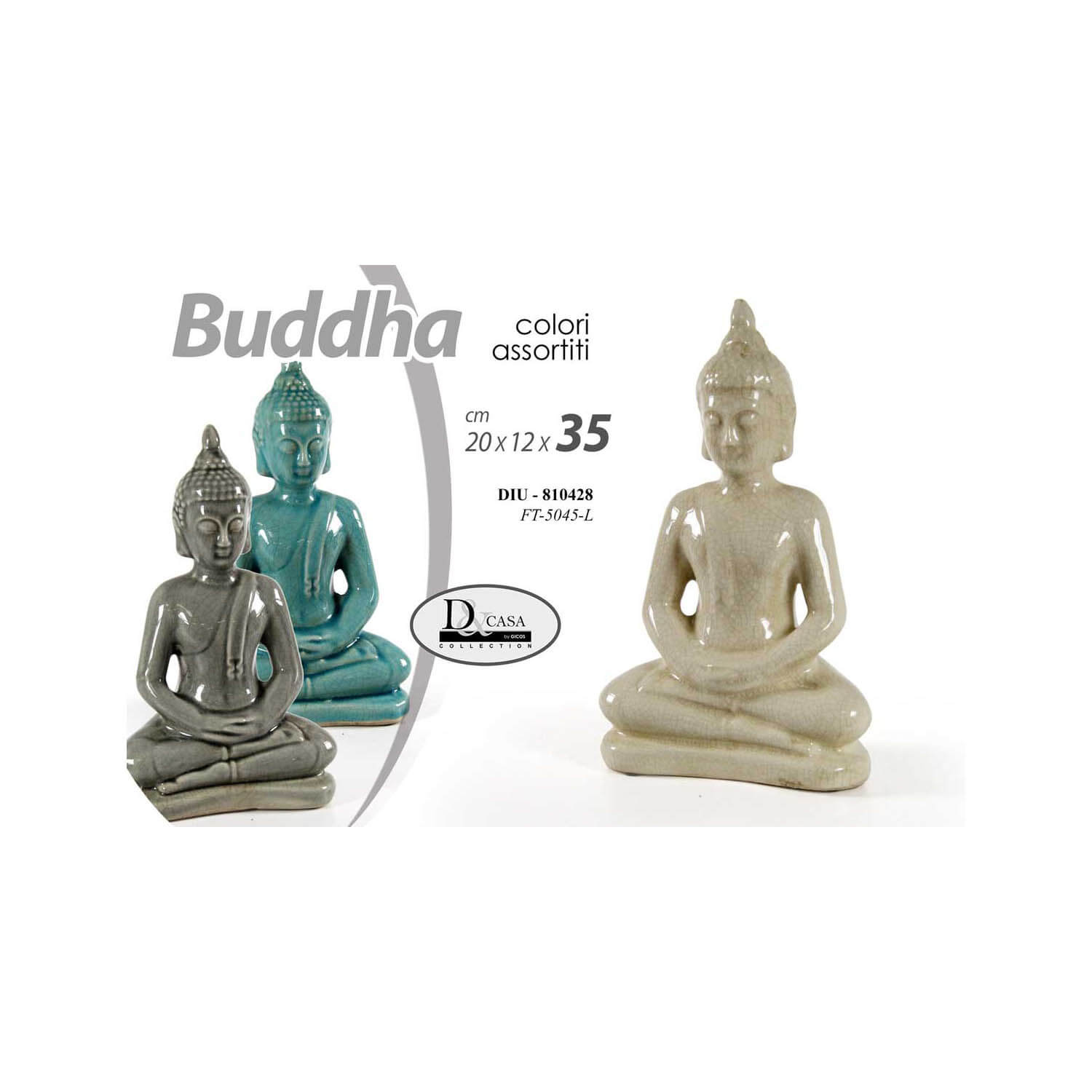 BUDDHA CM. 20X12X35H ASSORTITI