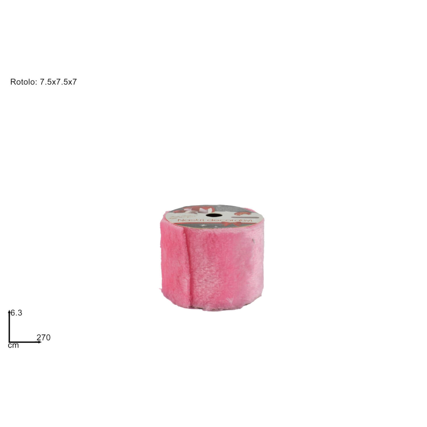 ROTOLO PELLICCIA CM.6.3X270 ROSA