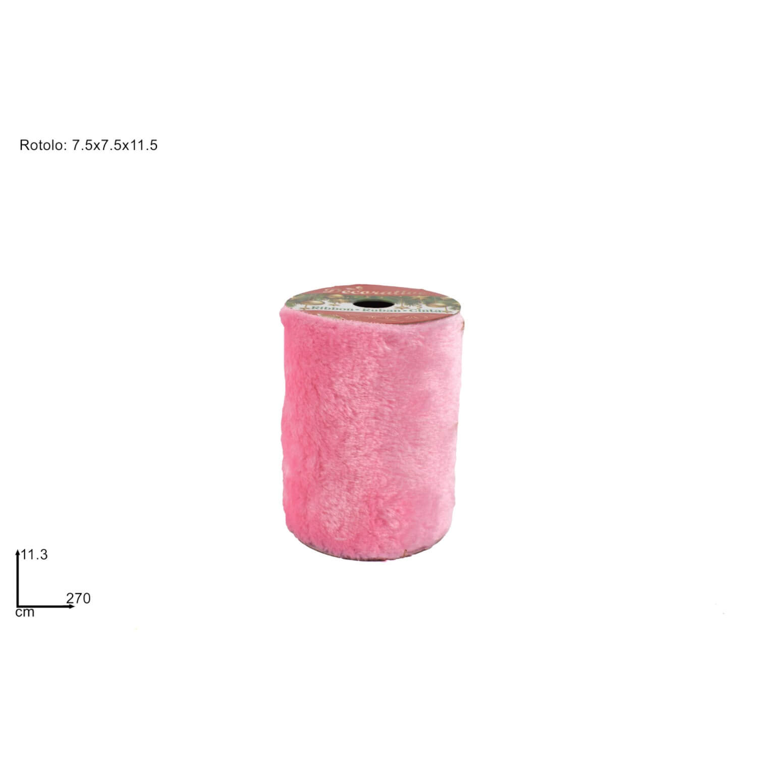 ROTOLO PELLICCIA CM.11.3X270 ROSA