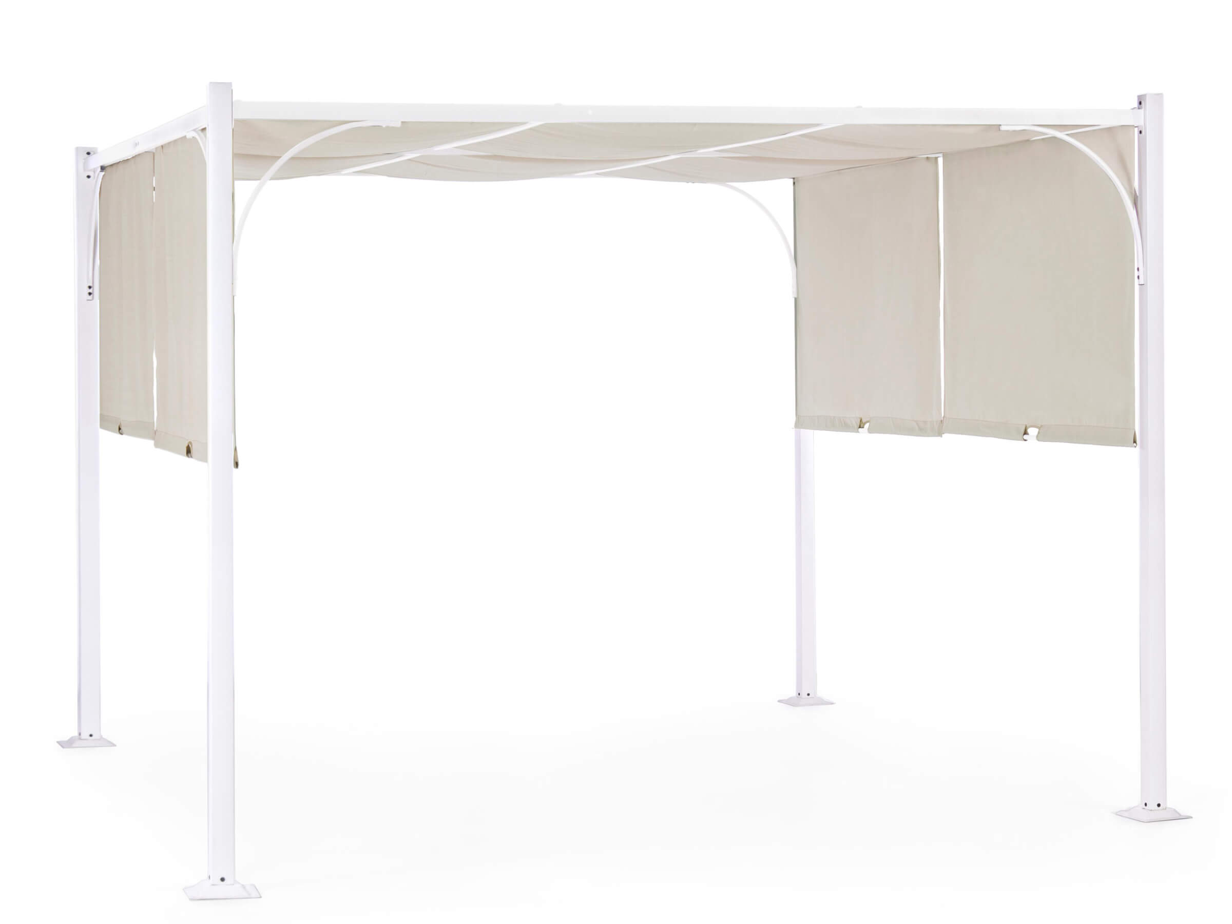 GAZEBO SLIDE 3X3 BIANCO-TORTORA