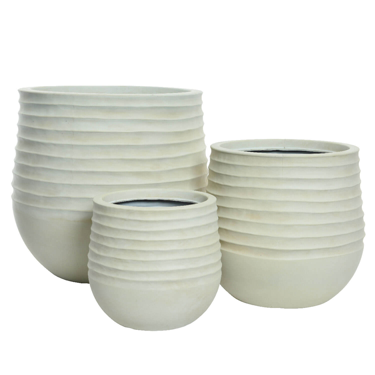 *VASO IN PLASTICA TONDO D.30 BEIGE