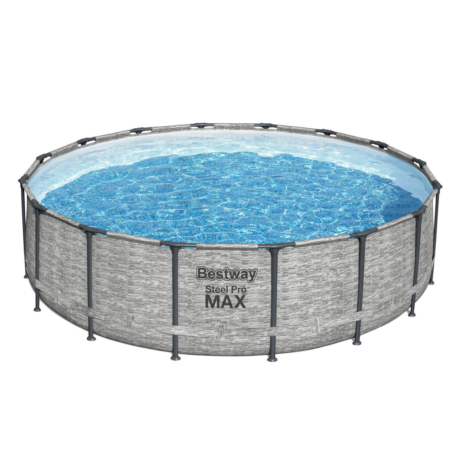 PISCINA STEEL PRO MAX 4.88X1.22M GRIGIA