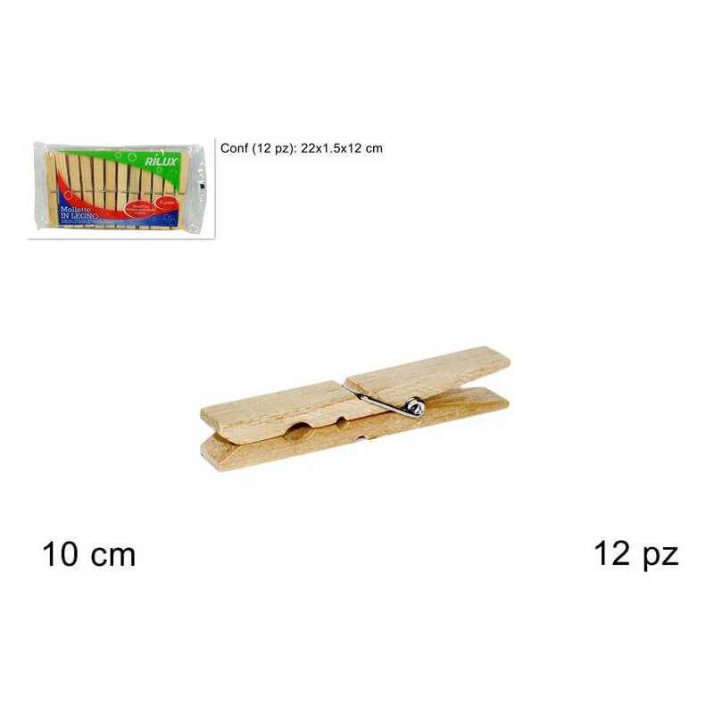 MOLLETTE LEGNO 12PZ