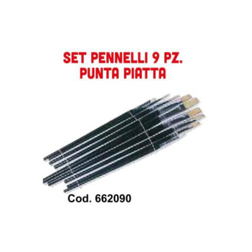 SET PENNELLI PUNTA PIATTA PZ.9