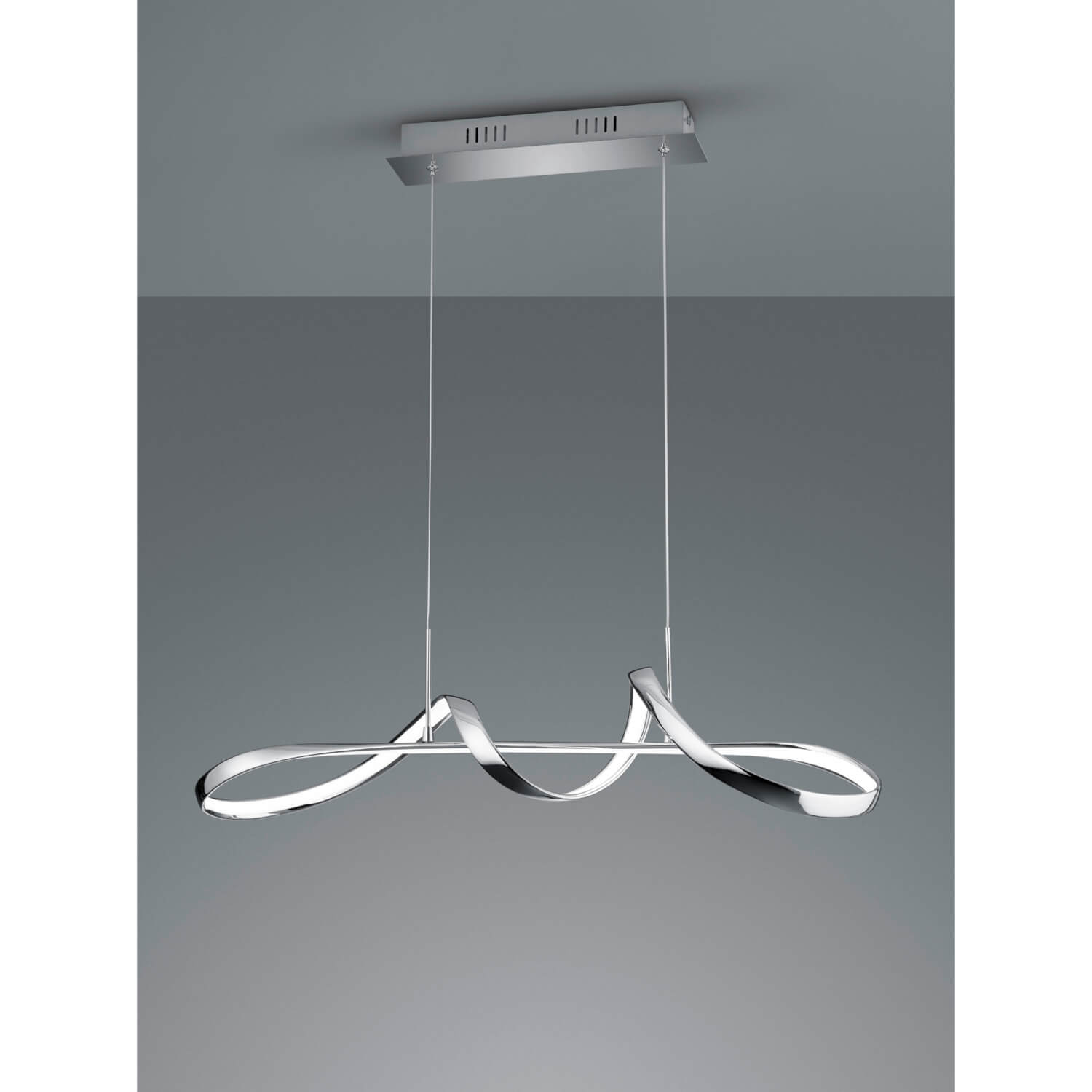 PERUGIA SOSPENSIONE LED 36W 4K CM.80 DIMMER CROMO