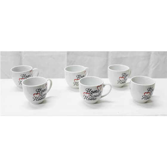 *SET 6 TAZZINE CAFFE S/P HOME SWEET