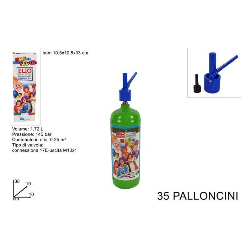 *BOMBOLA ELIO 1.72LT.35PALLONCINI