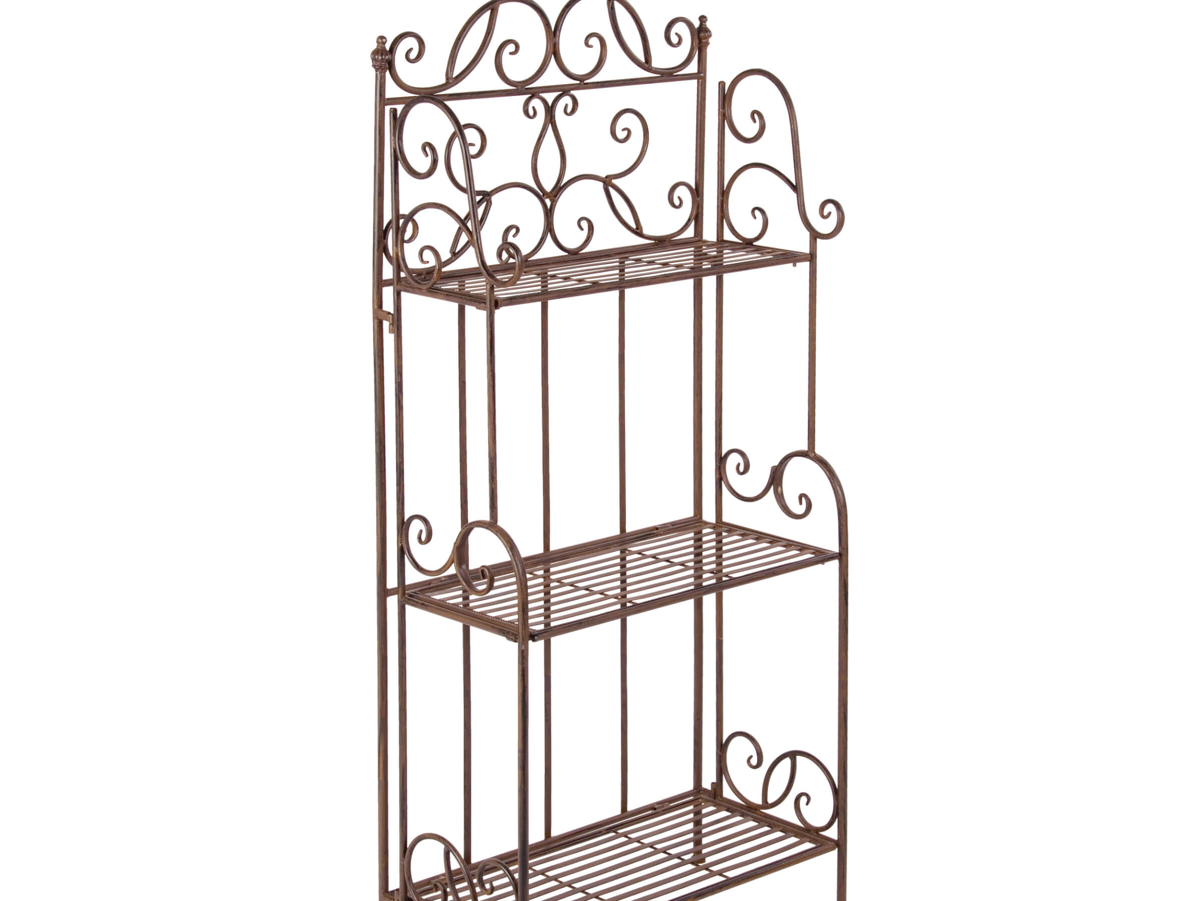 SCAFFALE 3P MELANIE MARRONE CM.57X28X124H