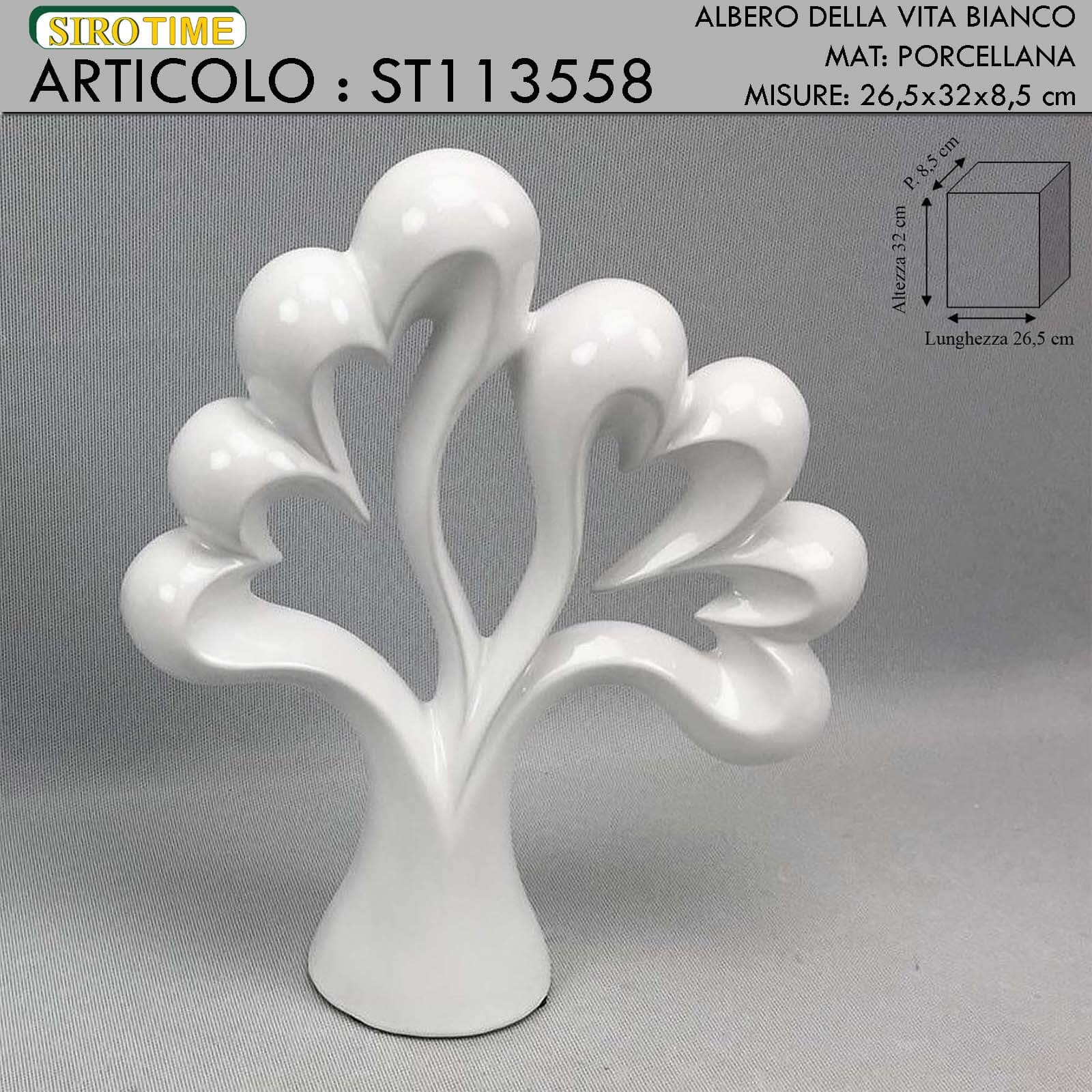 ALBERO STILIZZATO BIANCO CM. 32