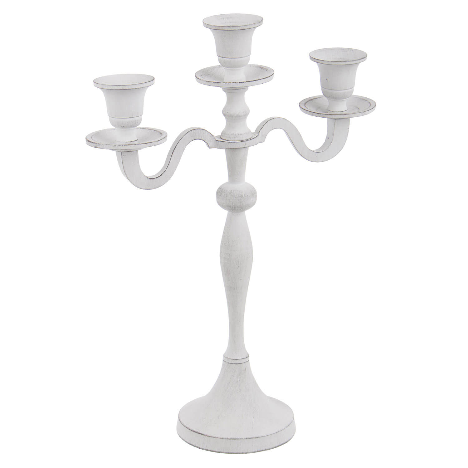 CANDELABRO NORAH 3FUOCHI H.33 BIANCO