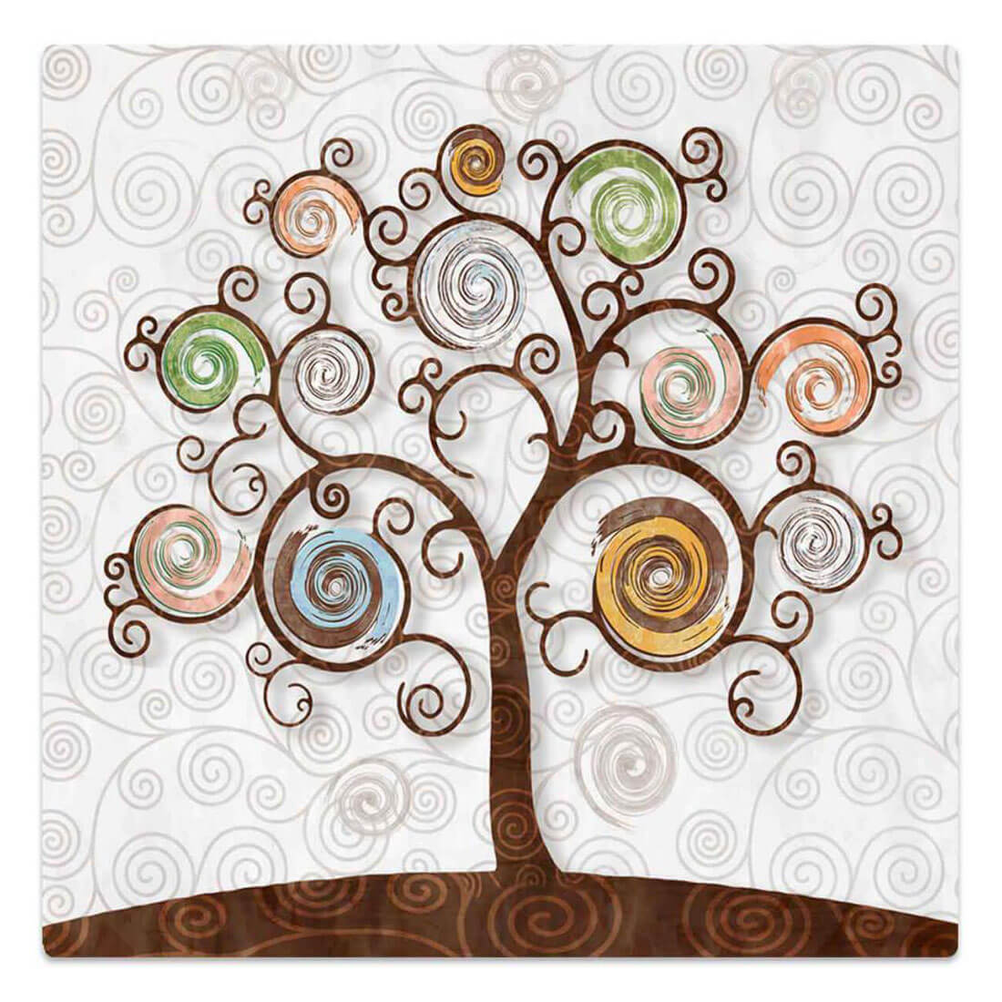 SOTTOPIATTO TREE WHITE 32X32