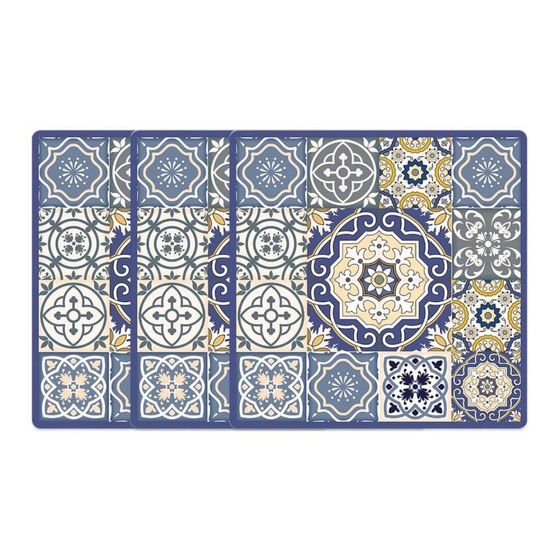 S/BICCHIERE AZULEJOS BLU 10X10 PZ.3