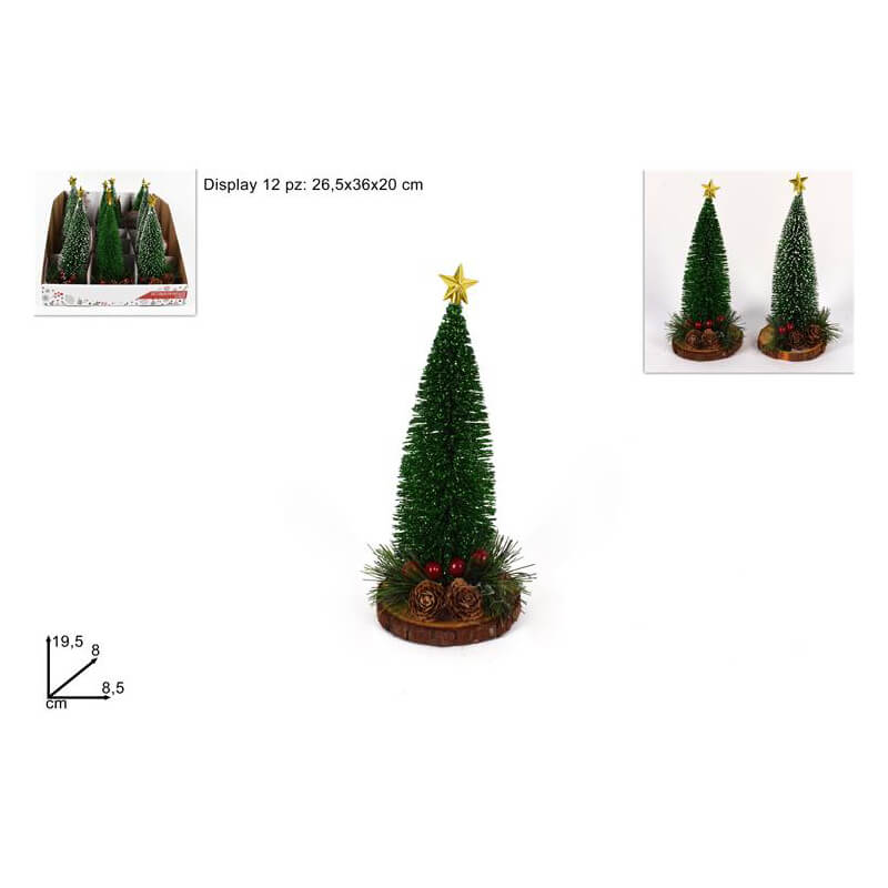 ALBERO GLITTERATO VERDE ASS.2