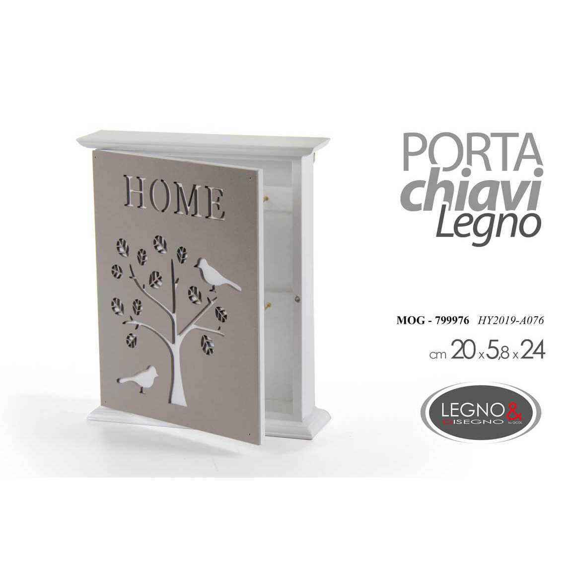 PORTACHIAVI 'HOME' CM. 20X24X5.8H