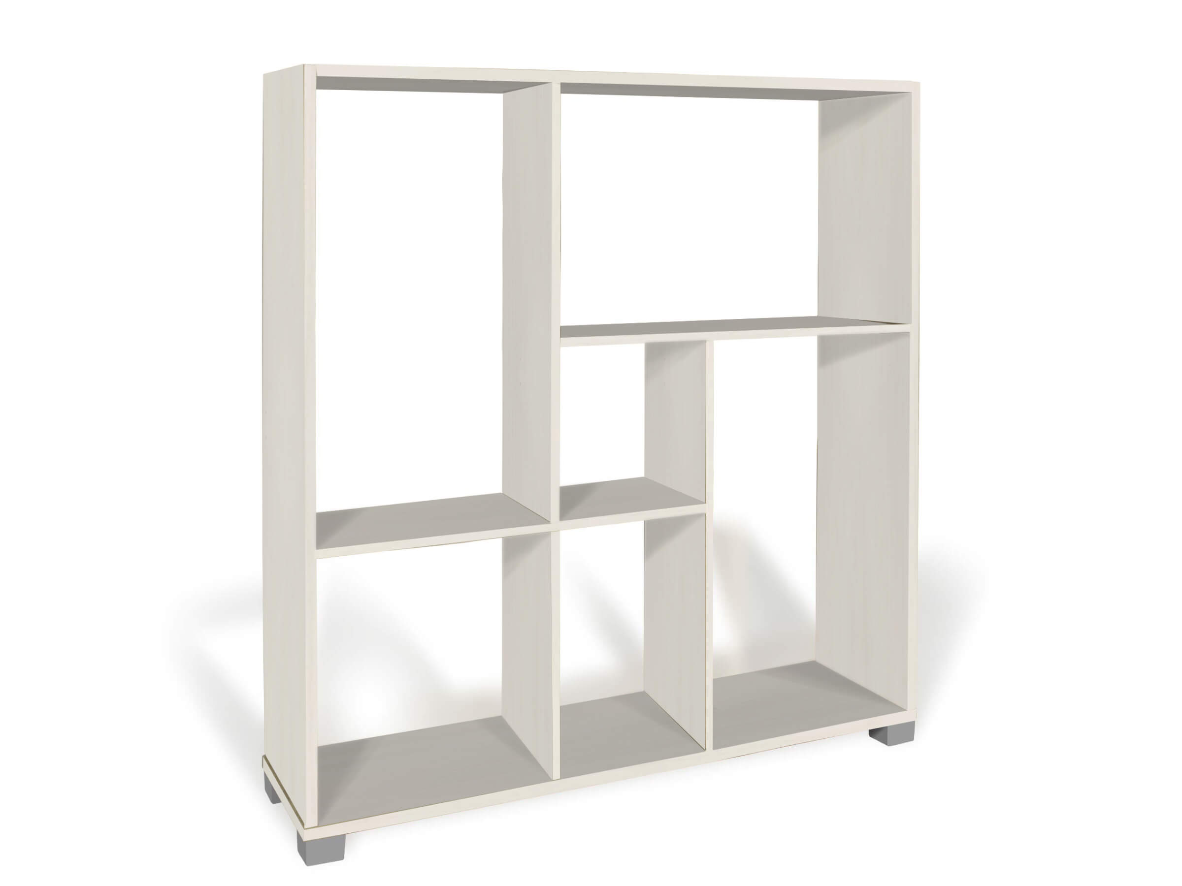 LIBRERIA A GIORNO CM.80X24X83H BIANCO NORDICO