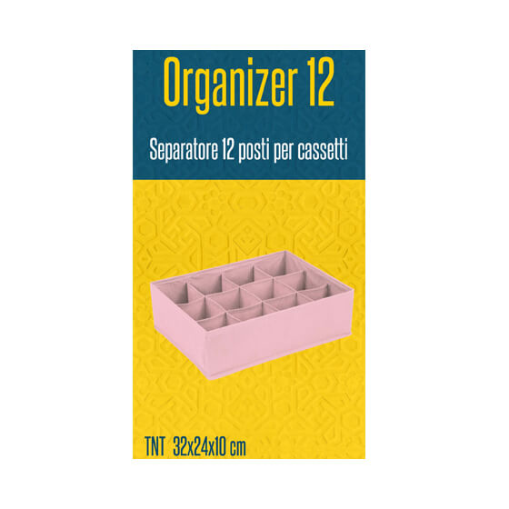 SEPARATORE CASSETTI 12POSTI ROSA