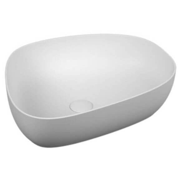 LAVABO IN CERAMICA PEBBLE CM.56