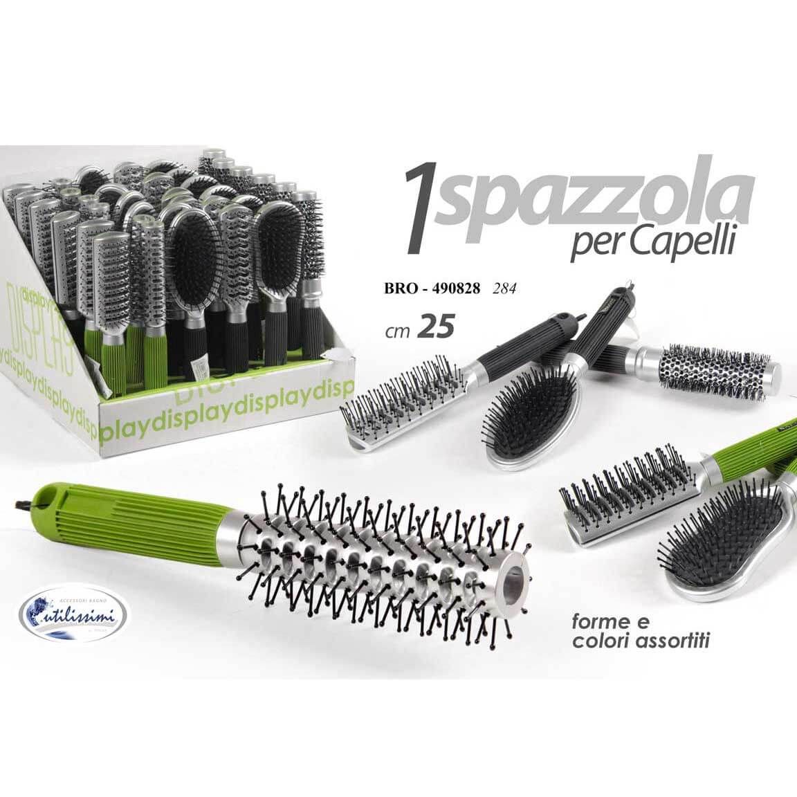 SPAZZOLA PER CAPELLI CM. 25 ASS.