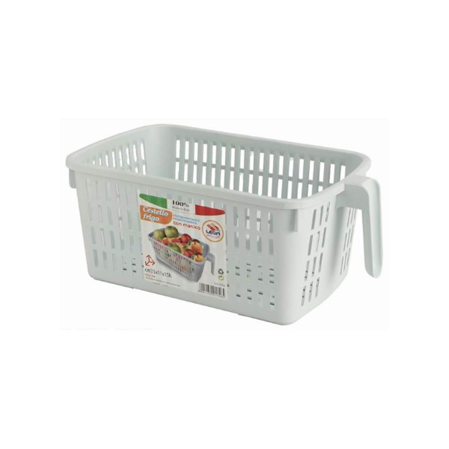 CESTELLO FRIGO C/MANICO LT.3.5 BIANCO