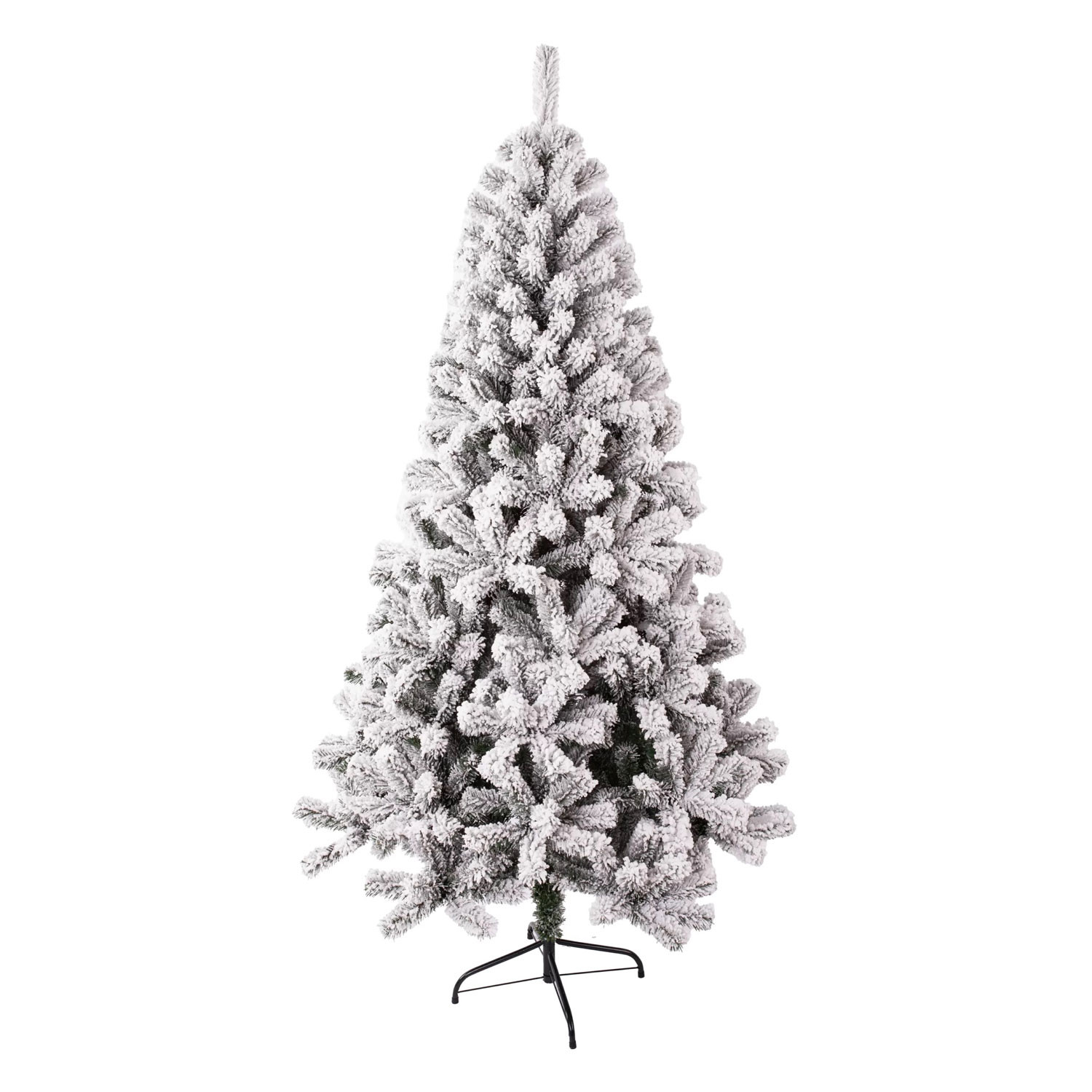 ALBERO DI NATALE INNEVATO PVC CM.150 420 PUNTE